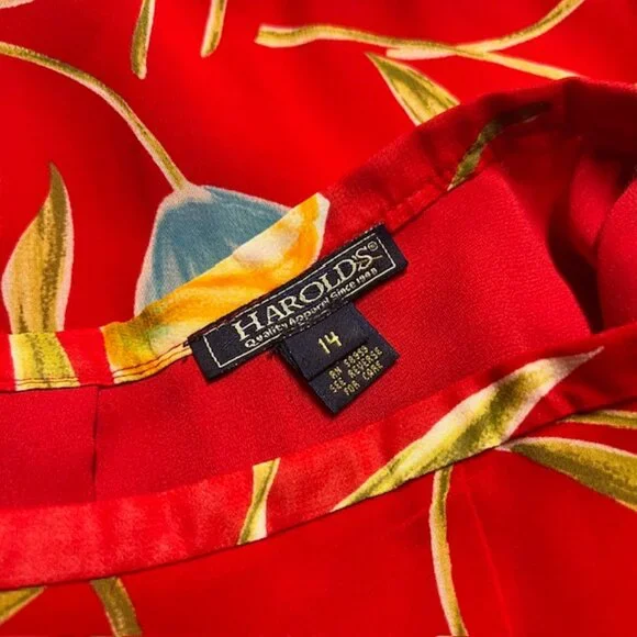 Harolds Red, Green, Blue & Yellow Skirt Size 14 - Picture 8 of 8